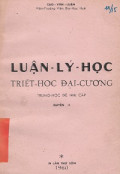 Luận lý học - Triết học đại cương