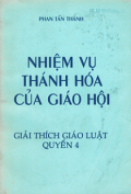 Nhiệm vụ thánh hóa của Giáo Hội (q4) Giải thích Giáo luật