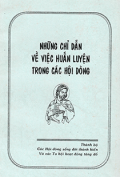 Những chỉ dẫn về việc huấn luyện trong các Hội Dòng