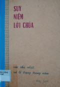 Suy niệm Lời Chúa các Chúa nhật và lễ trọng trong năm