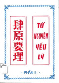 Tứ nguyên yếu lý (t2)