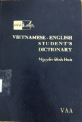 Vietnamese - English student's dictionary