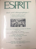 Esprit - 1992/T1: Quel péril démographique?