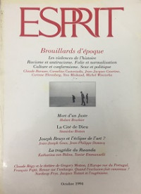 Esprit - 1994/T10: Brouillards d'époque