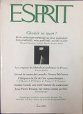 Esprit - 1998/T6: Choisir sa mort?