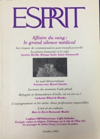 Esprit - 1993/T10: Affaire du sang: le grand silence médical