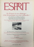 Esprit - 1994/T8-9: La France et son chômage: crise économique ou crise culturelle?