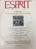Esprit - 1991/T10: L'Europe et le spectre des nationalismes