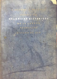 Précis De Grammaire Historique De La Langue Francaise